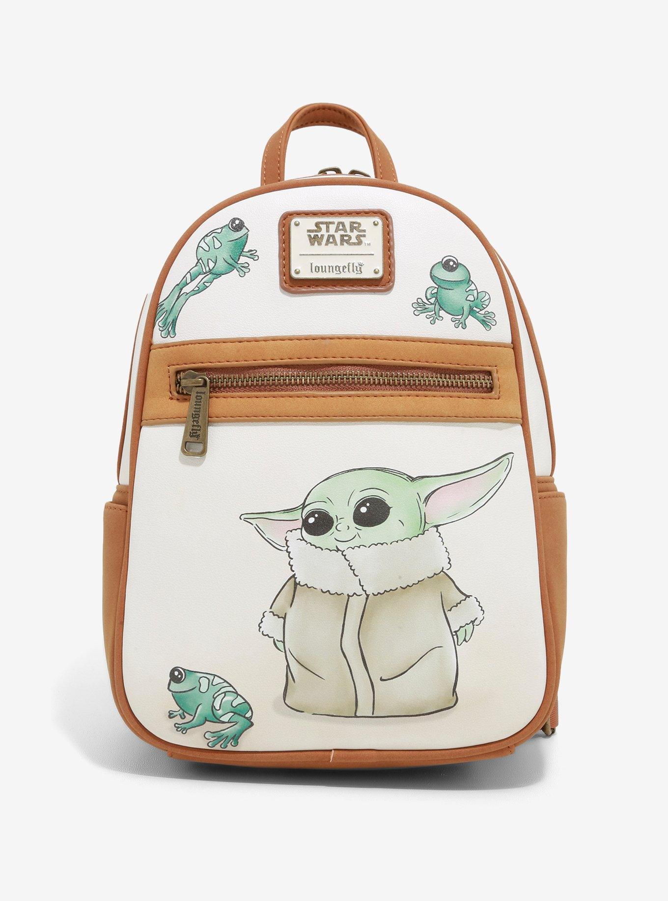 Loungefly Star Wars The Mandalorian The Child with Frogs Mini Backpack BoxLunch Exclusive