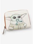 Loungefly Star Wars The Mandalorian The Child with Frogs Small Zip Wallet - BoxLunch Exclusive, , hi-res