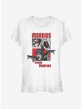 Marvel Morbius The Living Vampire Panels Girls T-Shirt , WHITE, hi-res