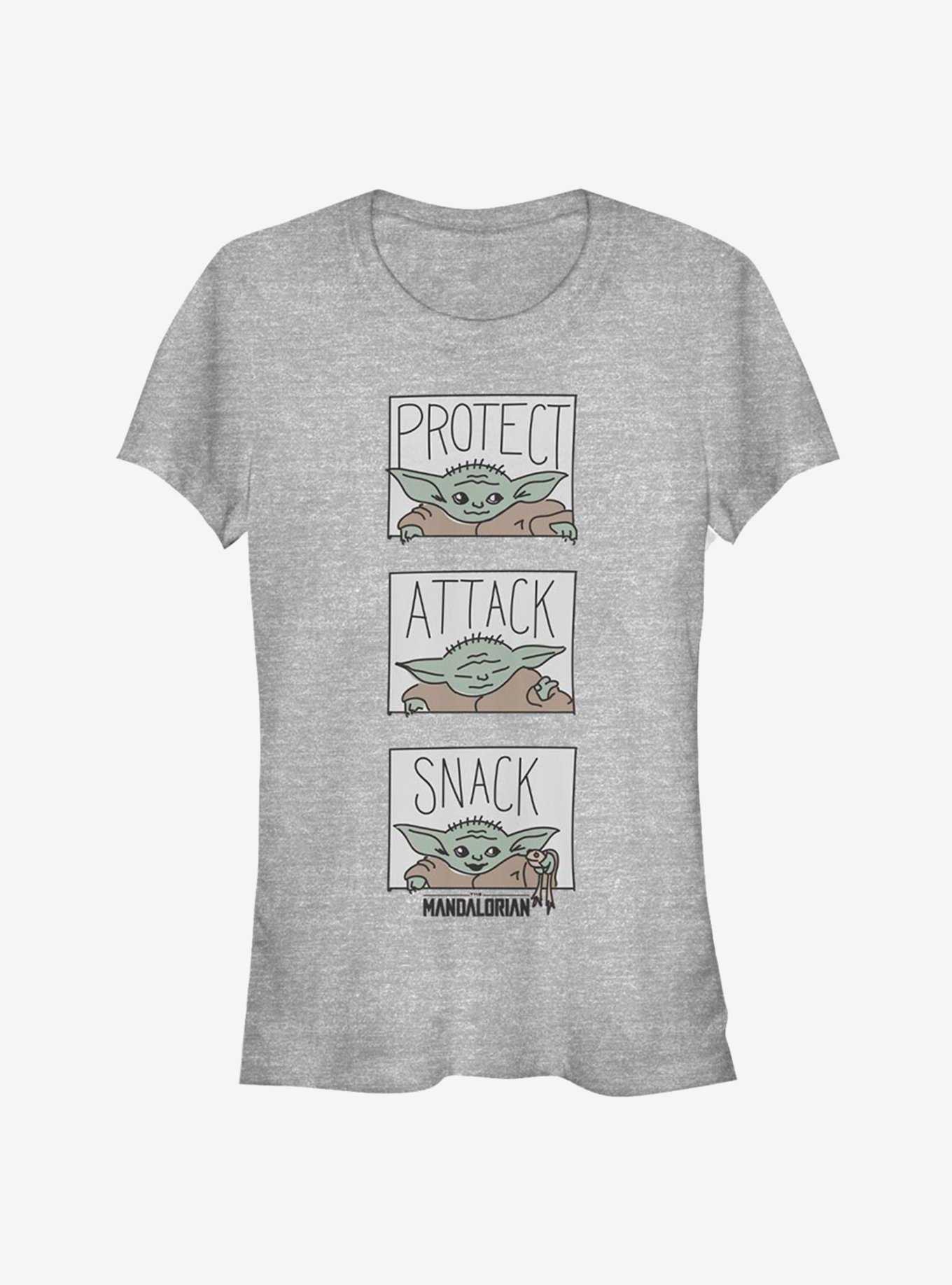 Star Wars The Mandalorian The Child Protect Attack Snack Girls T-Shirt, , hi-res