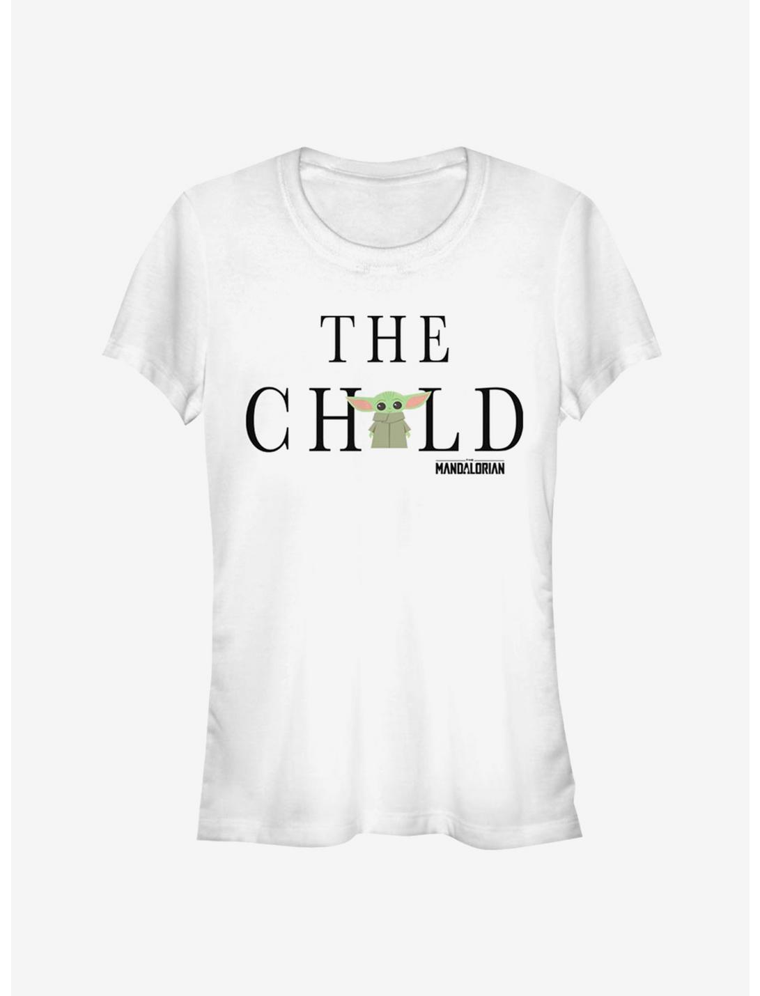 Star Wars The Mandalorian The Child Text Girls T-Shirt, WHITE, hi-res