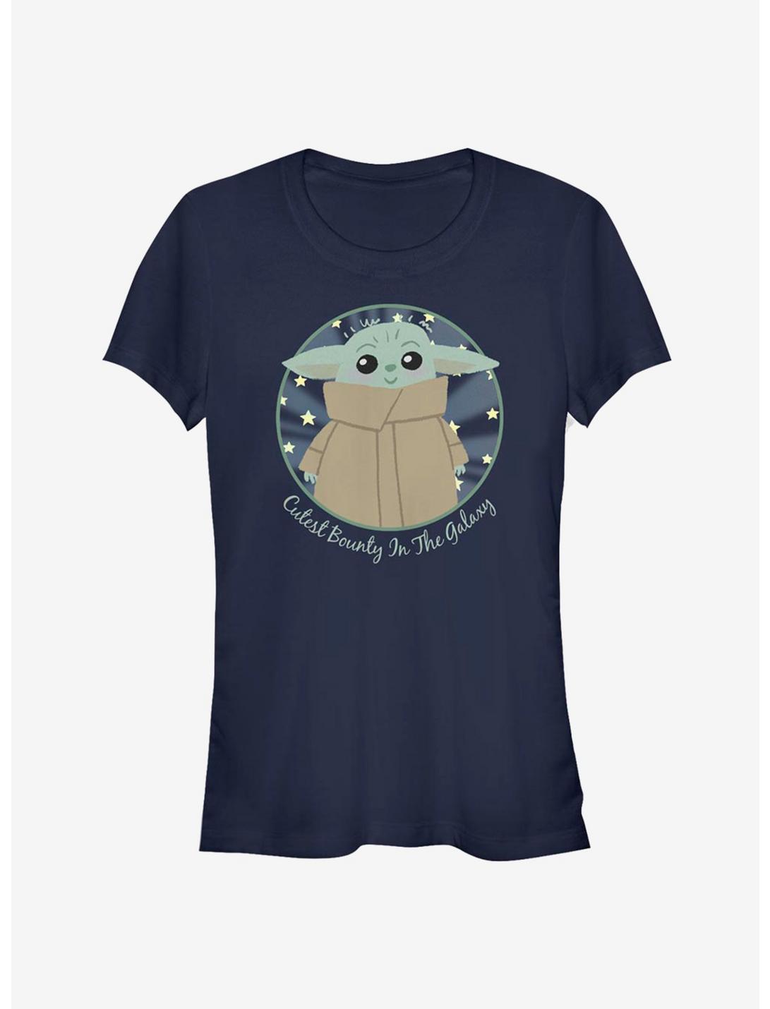 Star Wars The Mandalorian The Child Cutest Bounty In The Galaxy Girls T-Shirt, NAVY, hi-res