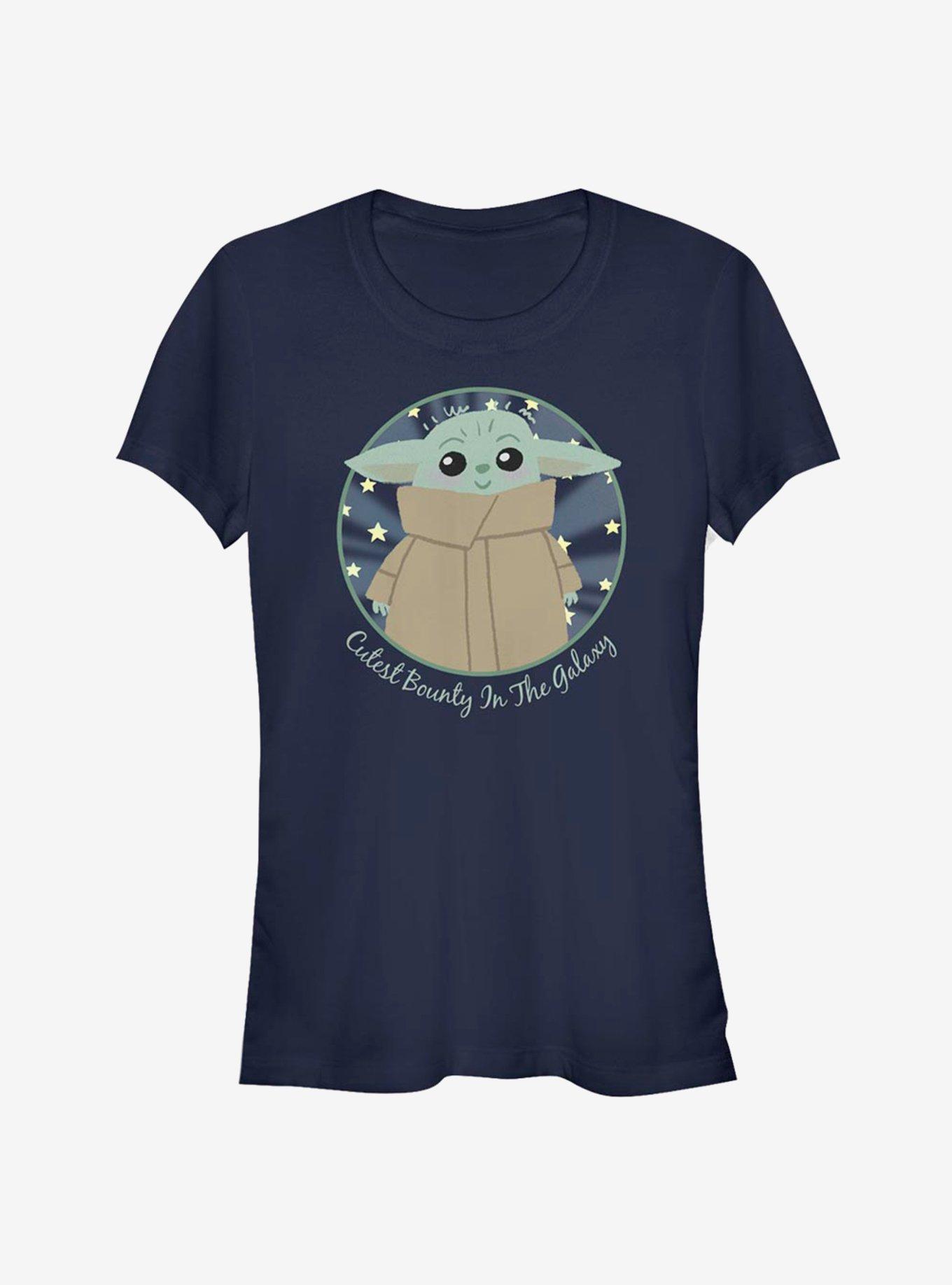 Star Wars The Mandalorian The Child Cutest Bounty In The Galaxy Girls T-Shirt, NAVY, hi-res