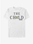 Star Wars The Mandalorian The Child Text T-Shirt, WHITE, hi-res
