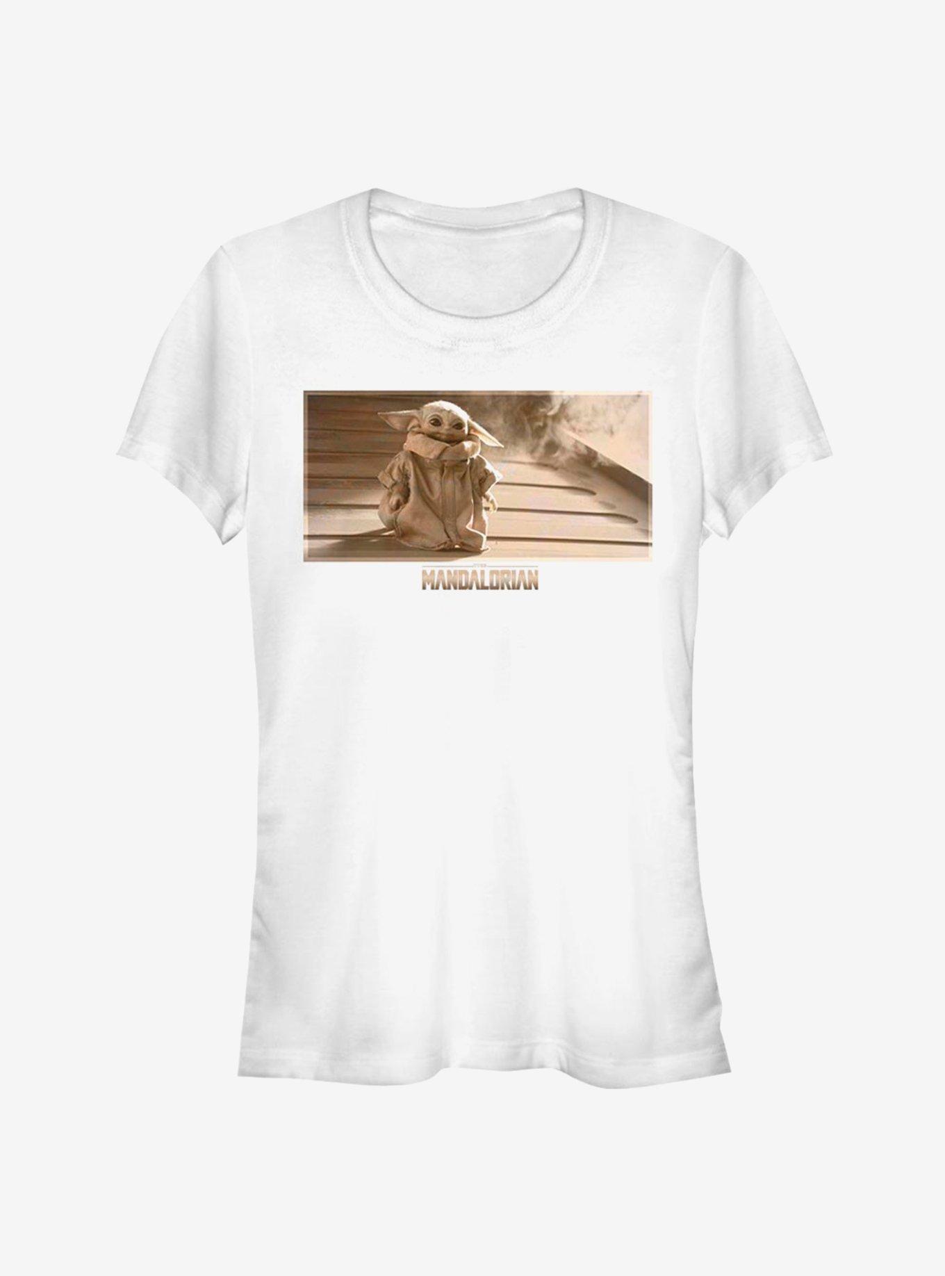 Star Wars The Mandalorian Child Walking Sepia Girls T-Shirt