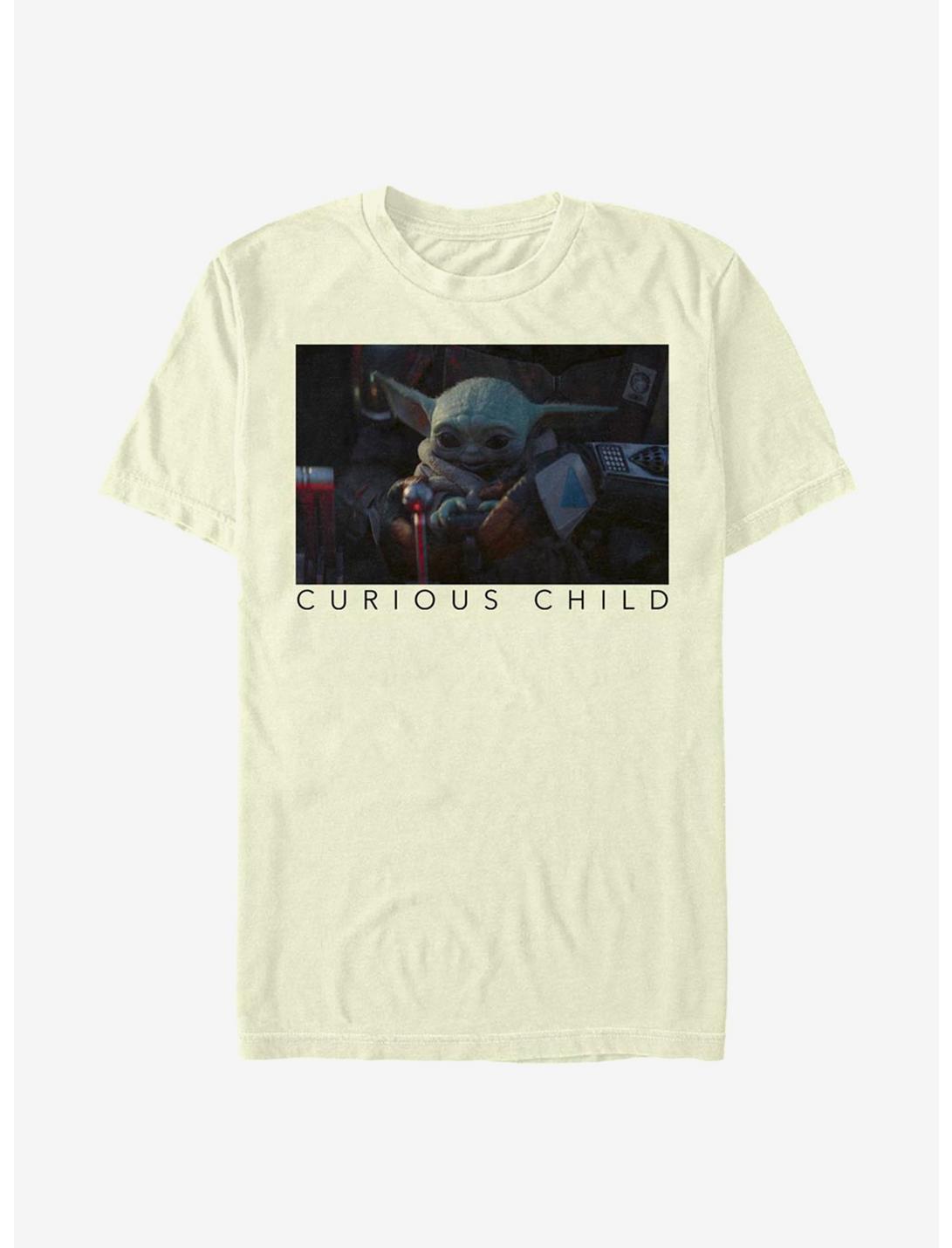 Star Wars The Mandalorian The Child Curious Photoreal T-Shirt, NATURAL, hi-res
