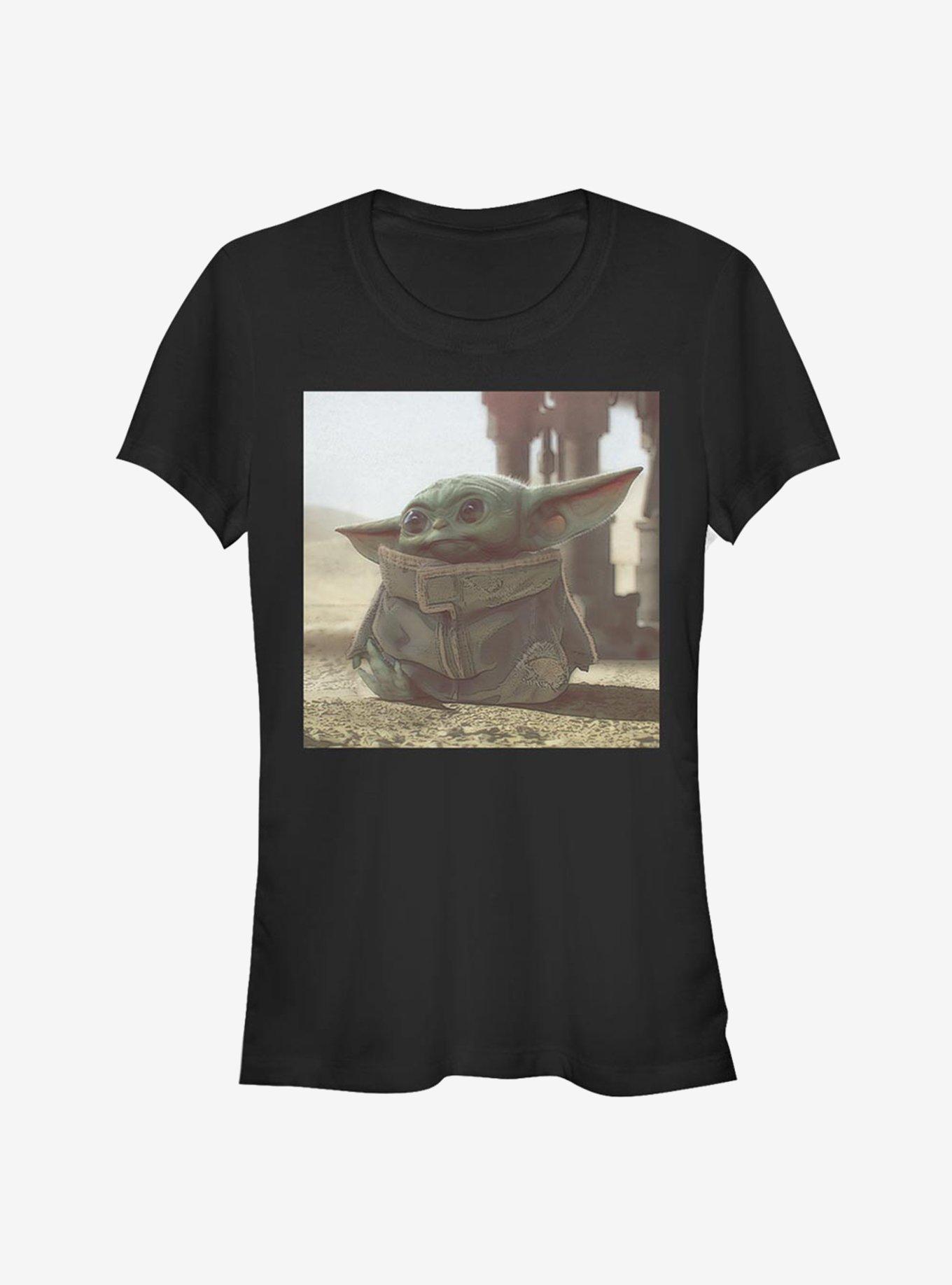 Star Wars The Mandalorian The Child Photoreal Girls T-Shirt, BLACK, hi-res