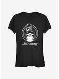 Star Wars The Mandalorian The Child Little Bounty Outline Girls T-Shirt, BLACK, hi-res
