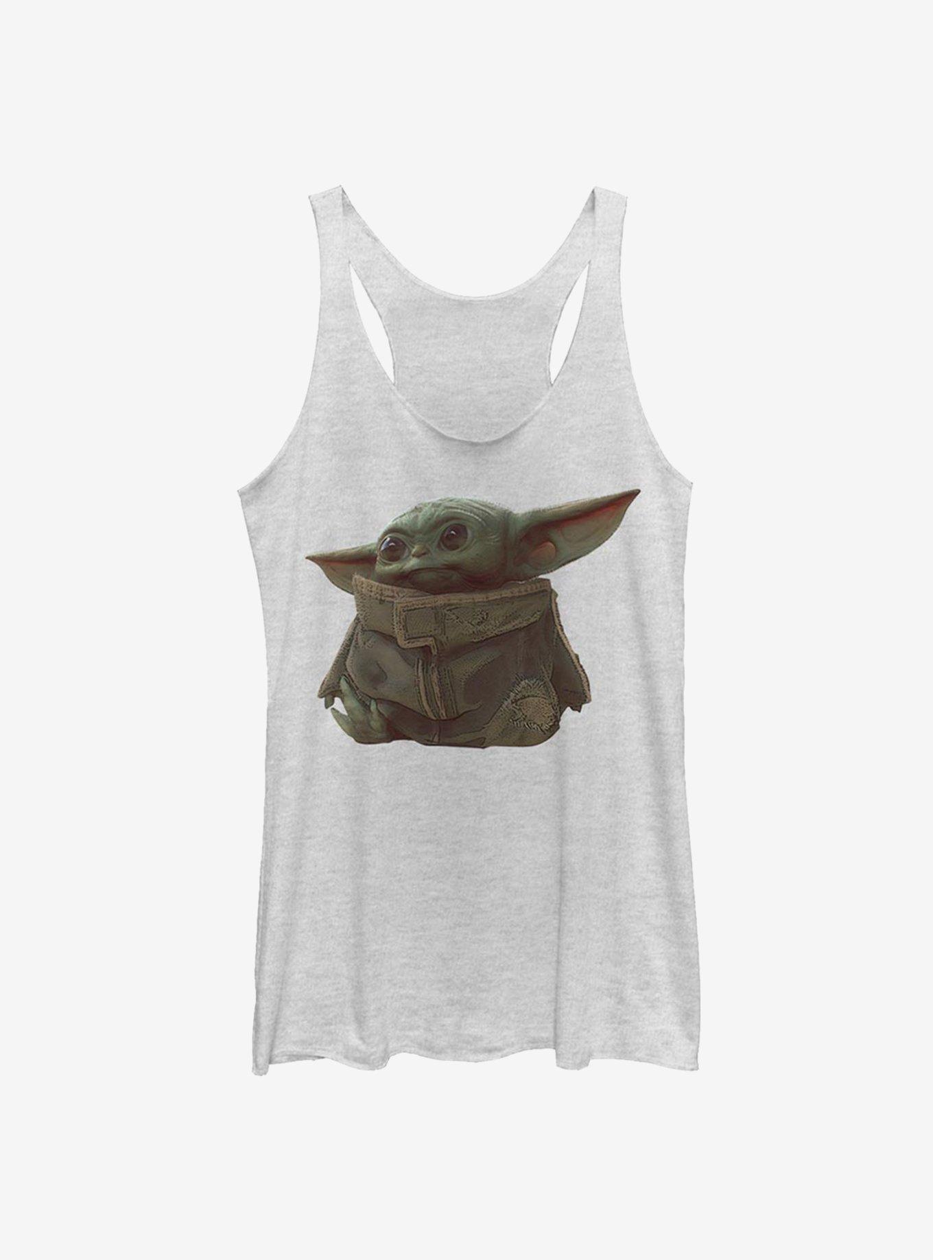 Star Wars The Mandalorian The Child Classic Pose Girls Tank, WHITE HTR, hi-res