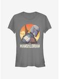 Star Wars The Mandalorian Mando Sunset Girls T-Shirt, CHARCOAL, hi-res
