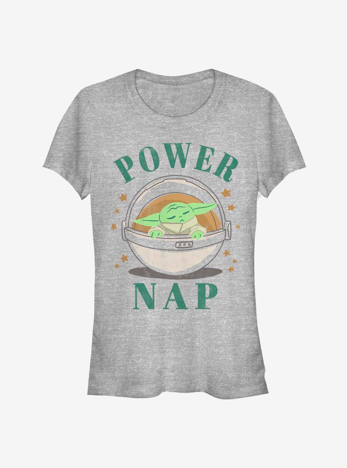 Star Wars The Mandalorian The Child Power Nap Girls T-Shirt, ATH HTR, hi-res