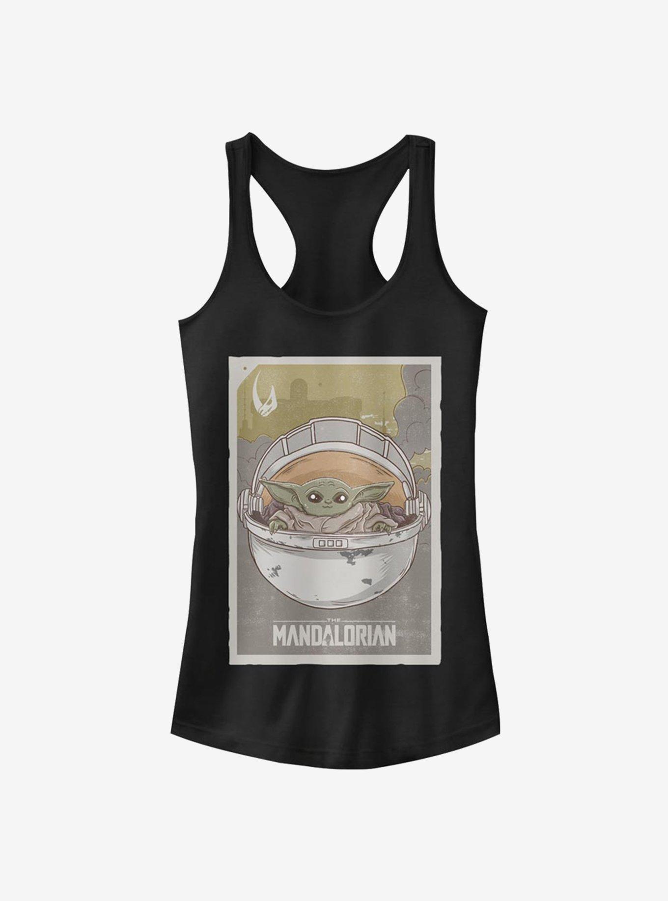 Star Wars The Mandalorian The Child Poster Girls Tank, BLACK, hi-res