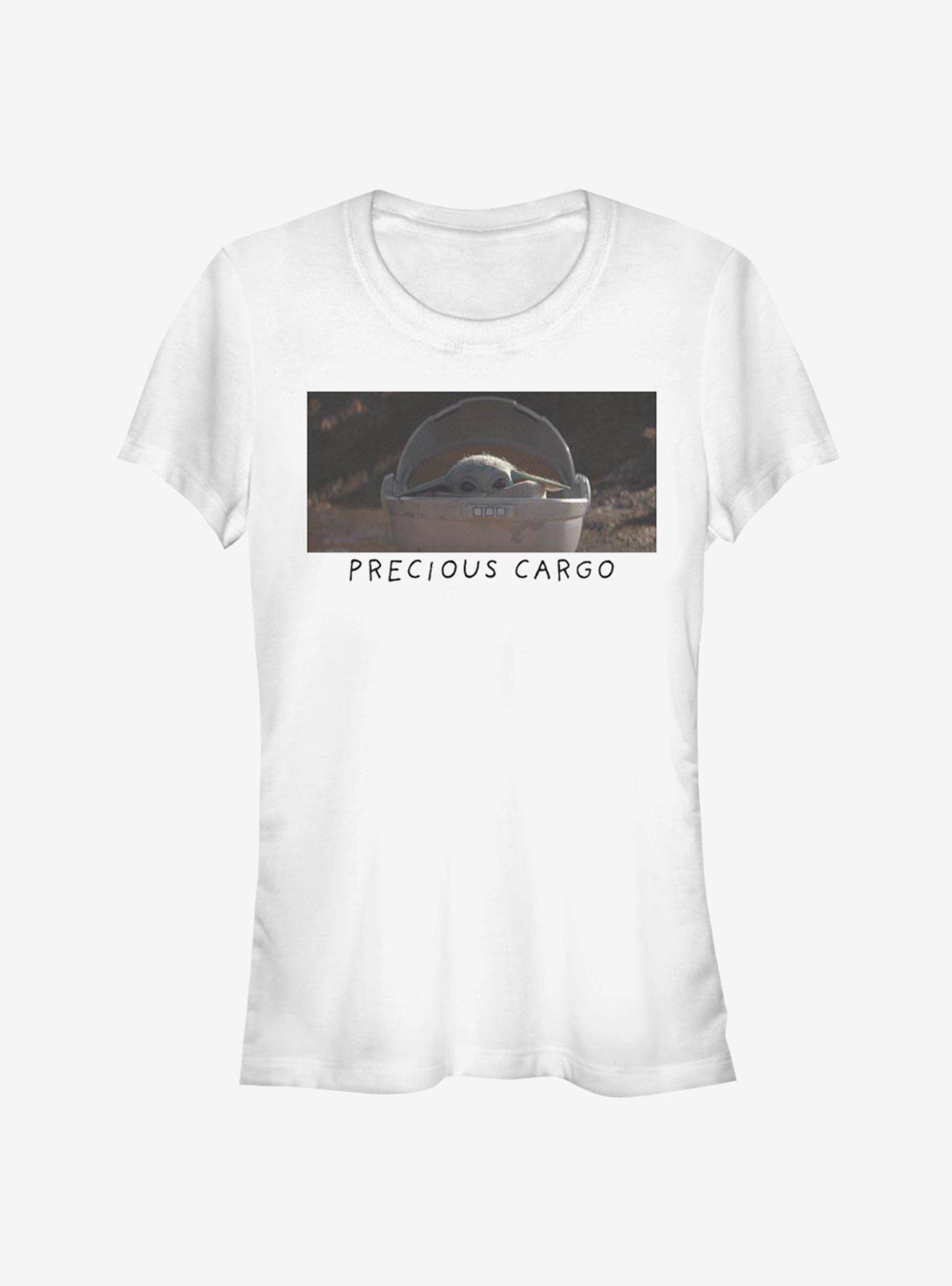 Star Wars The Mandalorian The Child Precious Cargo Photoreal Girls T-Shirt, WHITE, hi-res