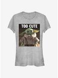 Star Wars The Mandalorian The Child Too Cute Girls T-Shirt, ATH HTR, hi-res