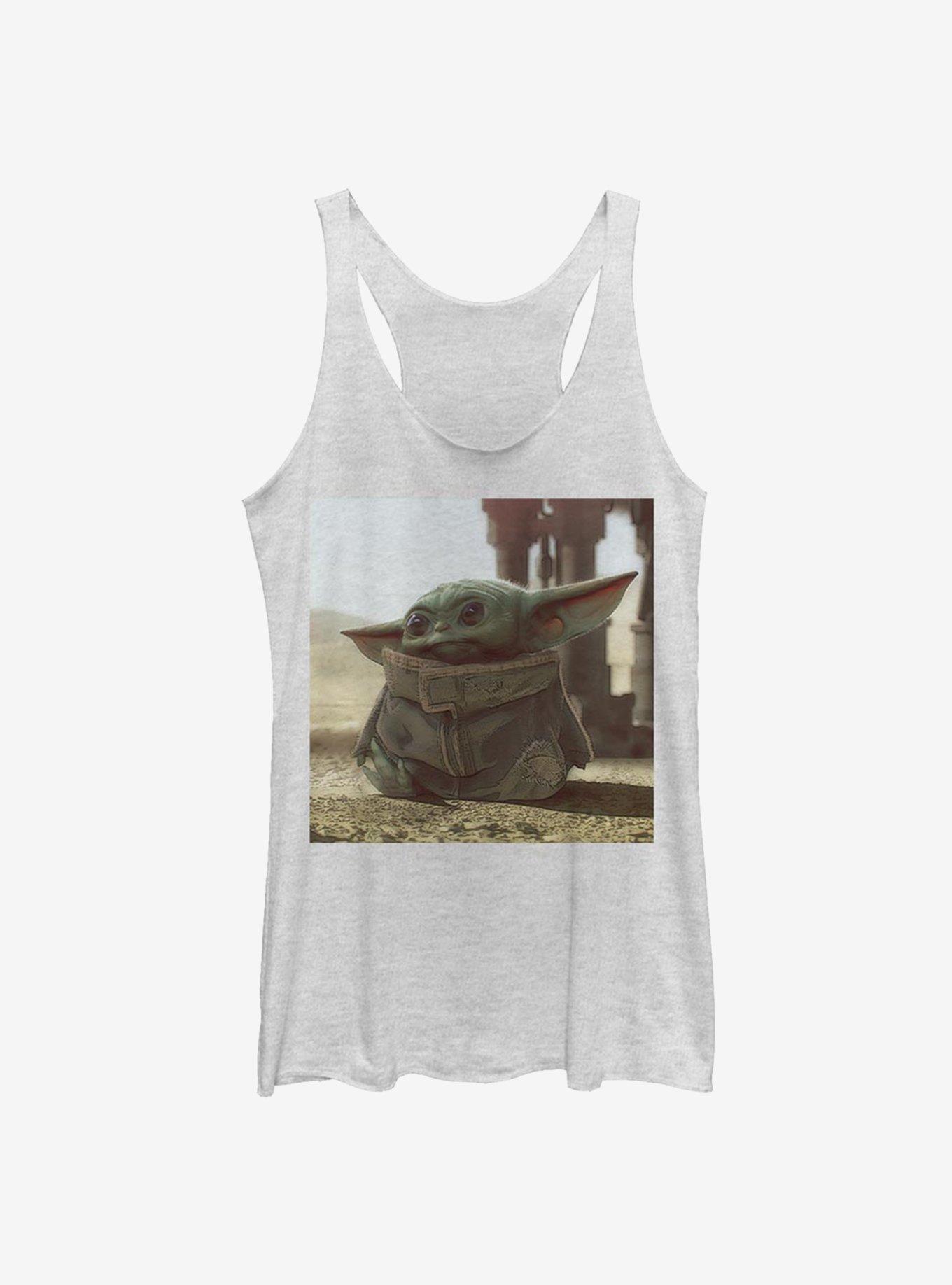 Star Wars The Mandalorian The Child Photoreal Girls Tank, WHITE HTR, hi-res