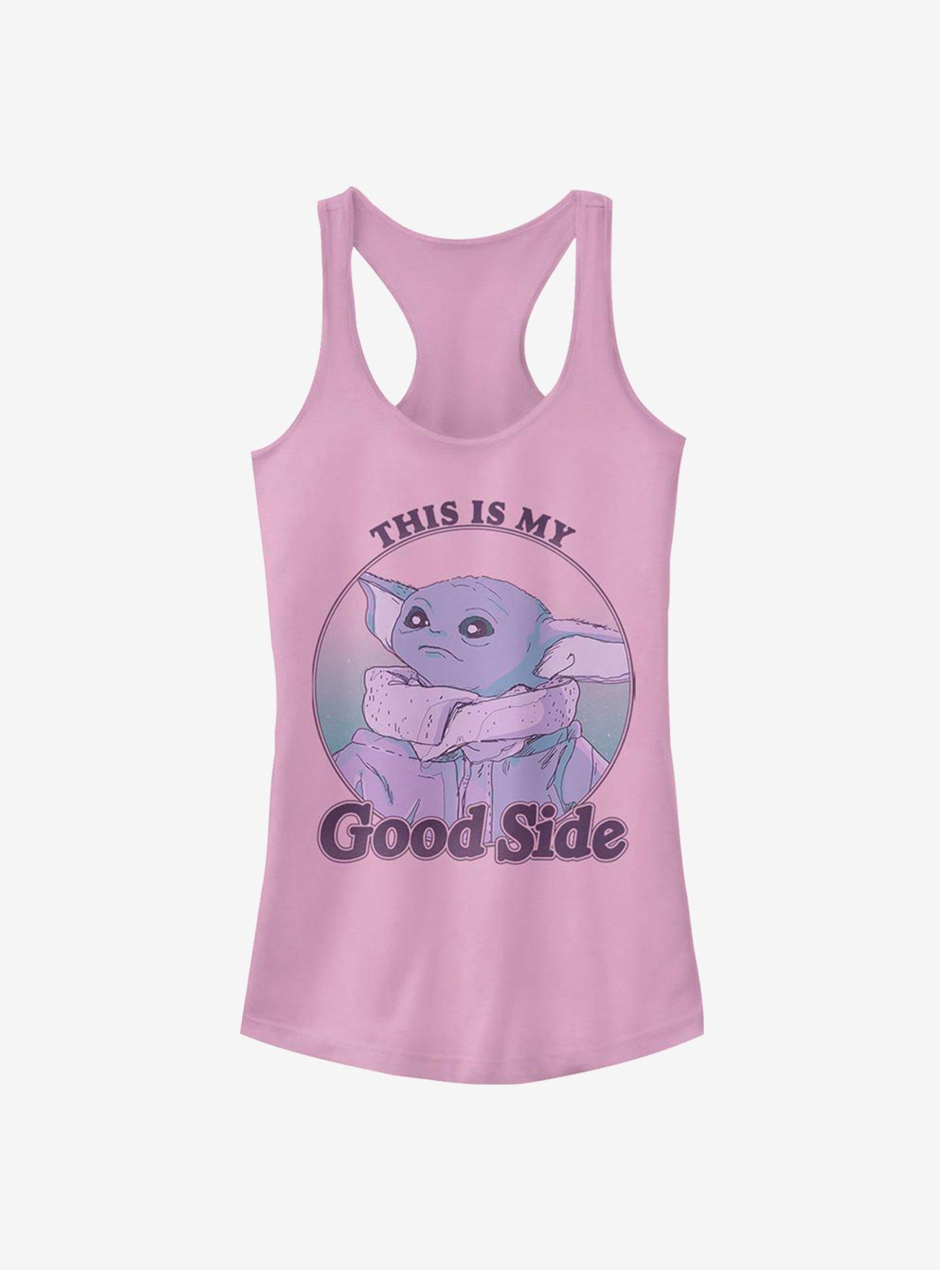 Star Wars The Mandalorian The Child This Is My Good Side Girls Tank, LILAC, hi-res