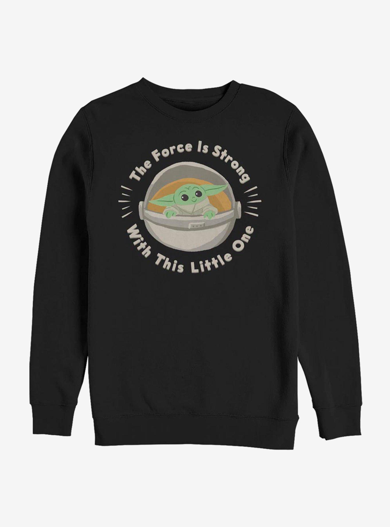 Star Wars The Mandalorian The Child Force Is Strong Crew Sweatshirt, , hi-res