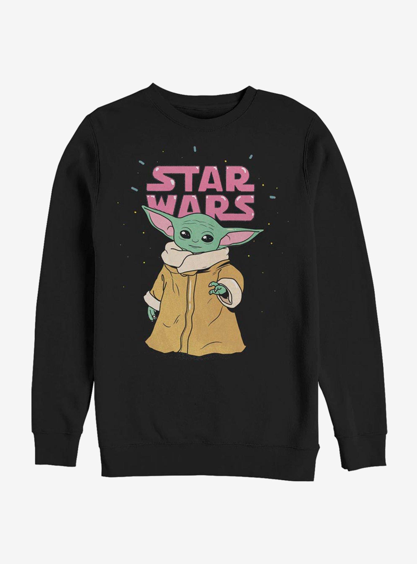 Star Wars The Mandalorian The Child Stance Crew Sweatshirt, BLACK, hi-res