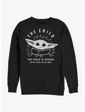 Star Wars The Mandalorian The Child The Force Is Strong Crew Sweatshirt, , hi-res