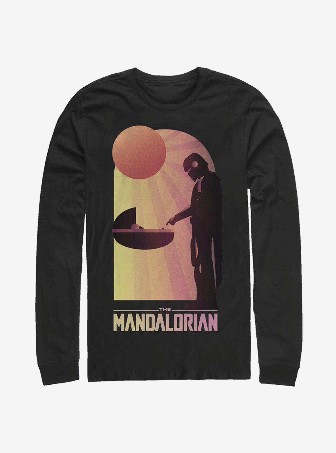 Star Wars The Mandalorian The Child A Warm Meeting Long-Sleeve T-Shirt, BLACK, hi-res