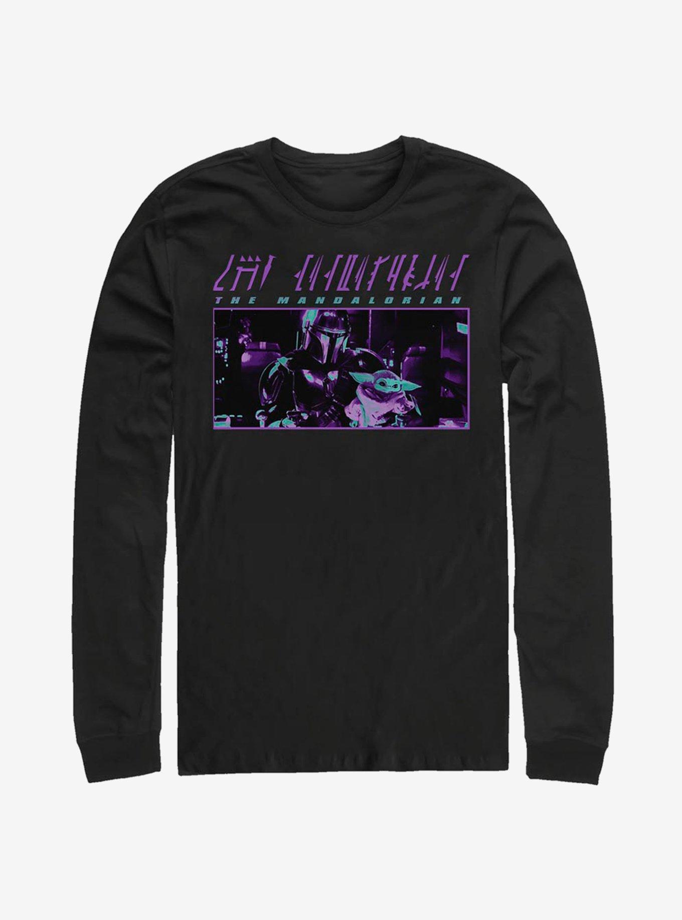 Star Wars The Mandalorian The Child Cyber Guardian Long-Sleeve T-Shirt, BLACK, hi-res