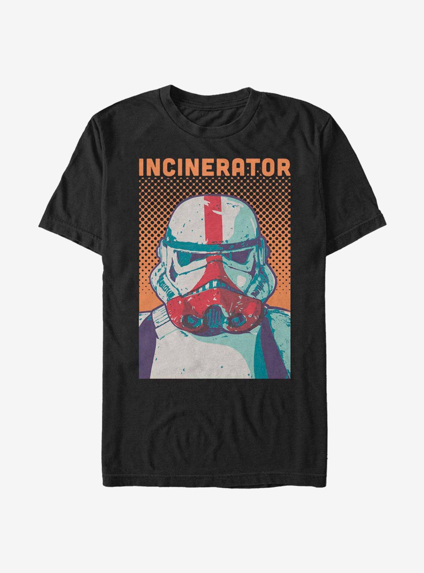 Star Wars The Mandalorian Storm Trooper Incinerator T-Shirt, BLACK, hi-res