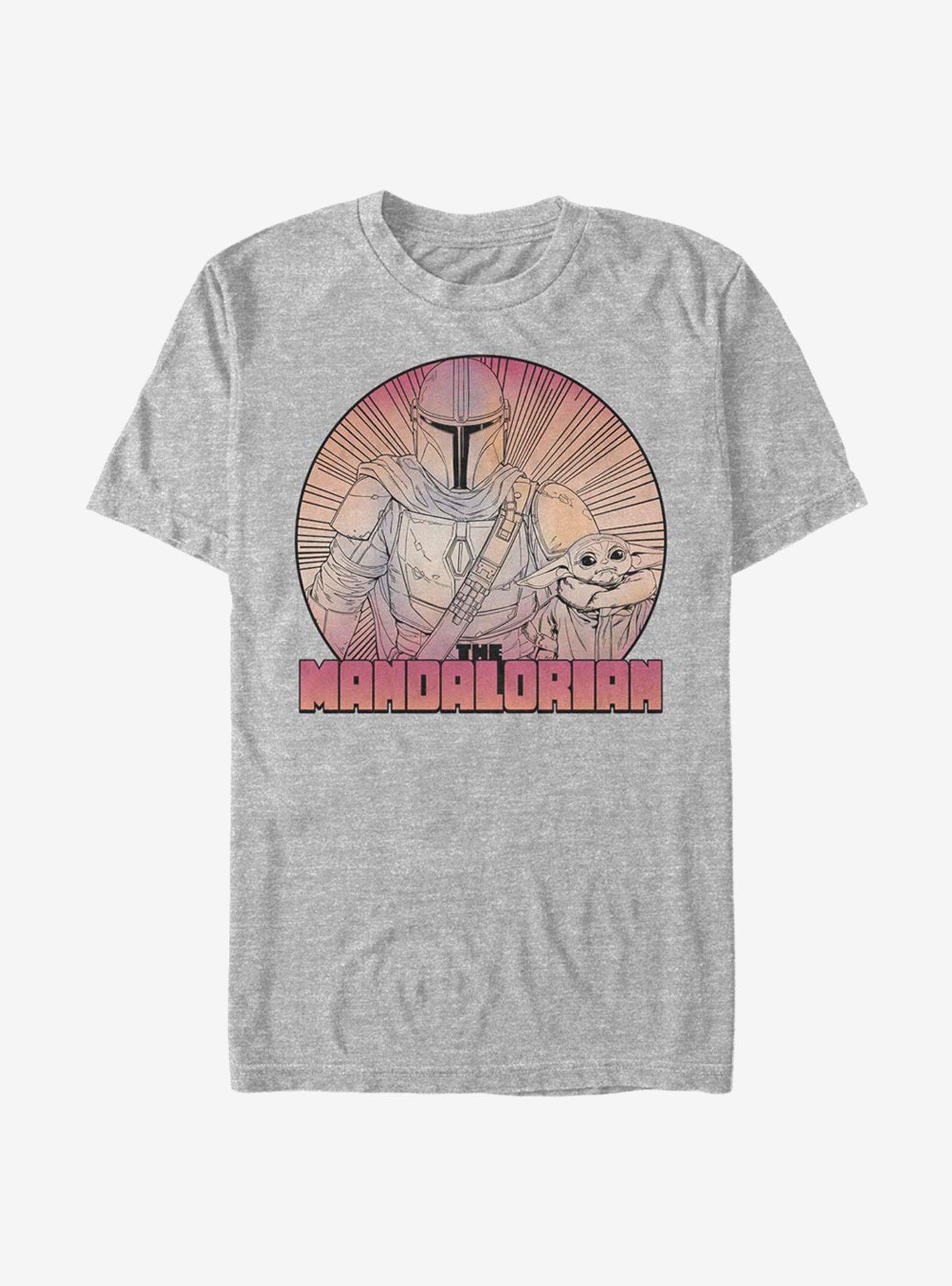 Star Wars The Mandalorian The Child Inside The Lines T-Shirt, ATH HTR, hi-res