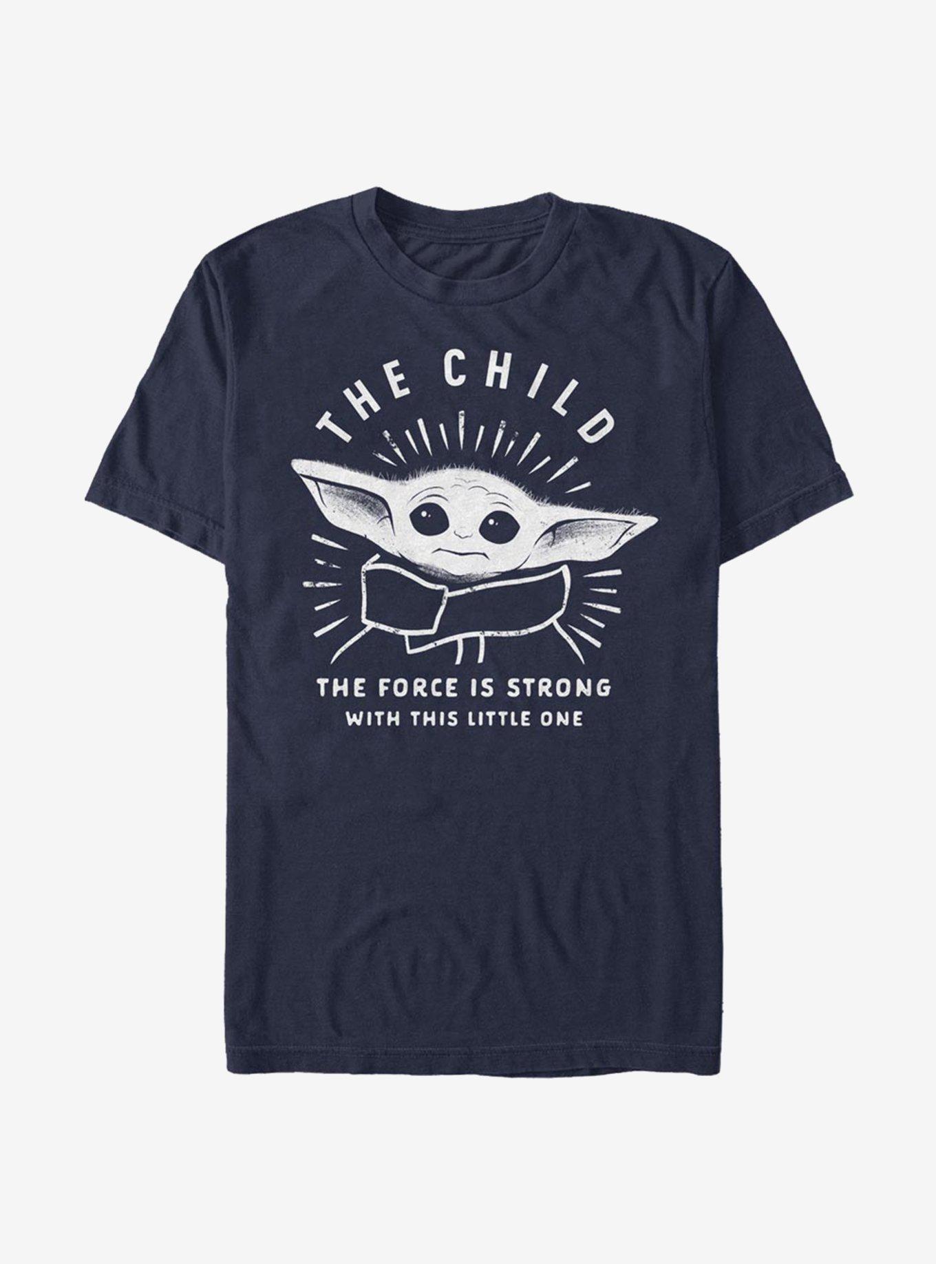 Star Wars The Mandalorian The Child The Force Is Strong T-Shirt, NAVY, hi-res