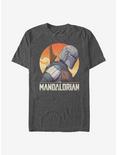 Star Wars The Mandalorian Mando Sunset T-Shirt, CHAR HTR, hi-res