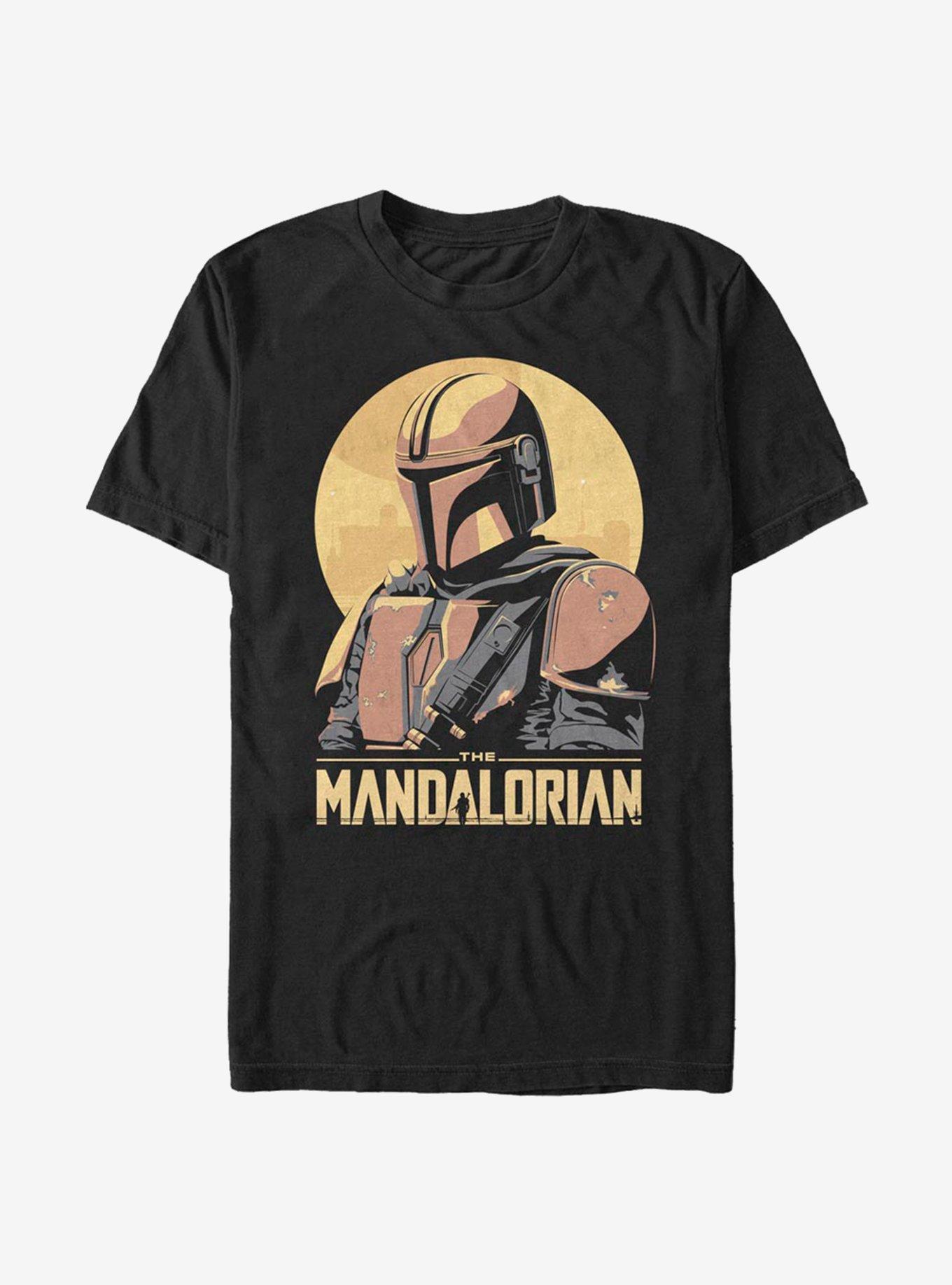 Star Wars The Mandalorian Mando Sunset Frame T-Shirt, , hi-res