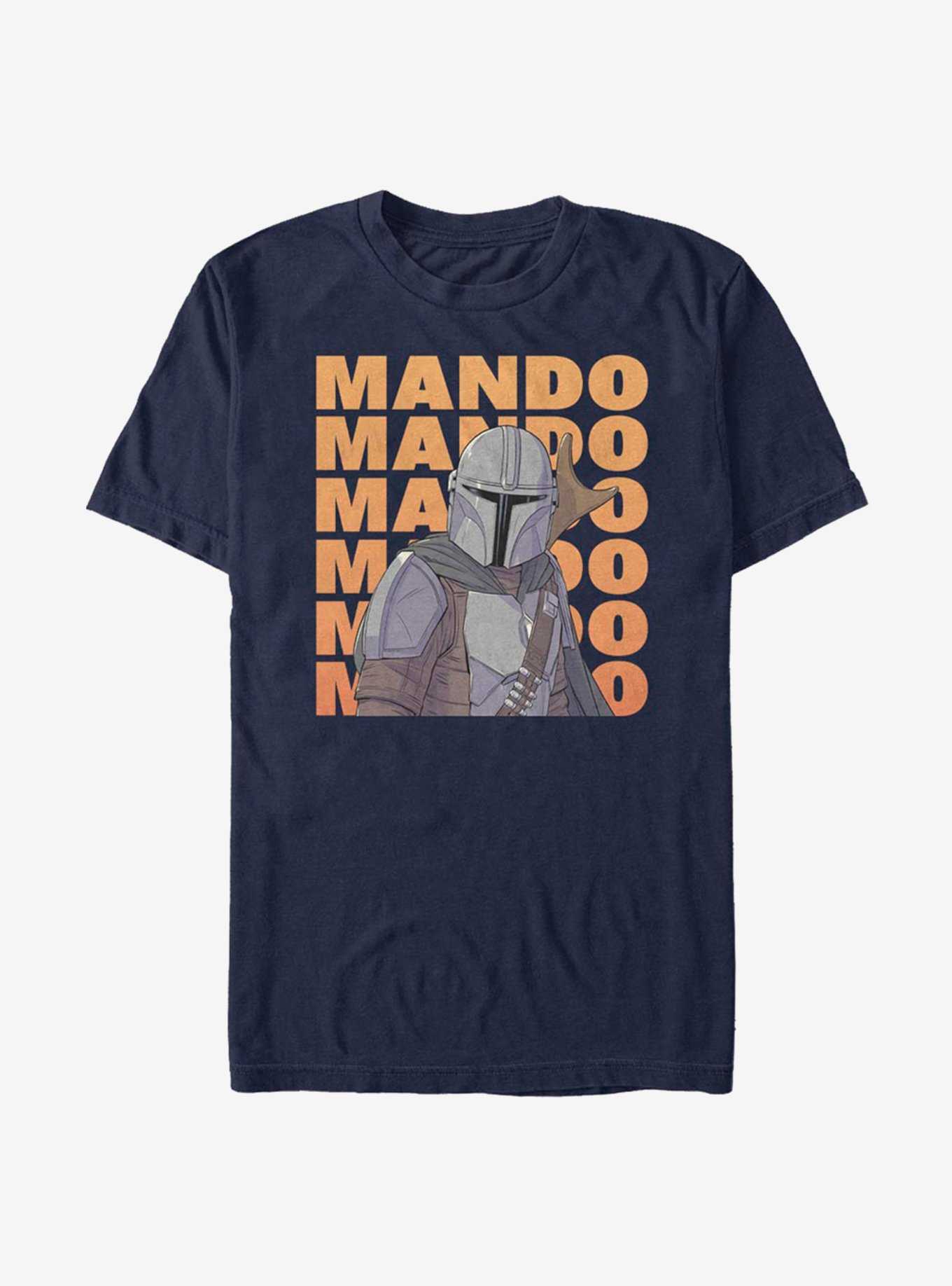 Star Wars The Mandalorian Mando Text T-Shirt, , hi-res
