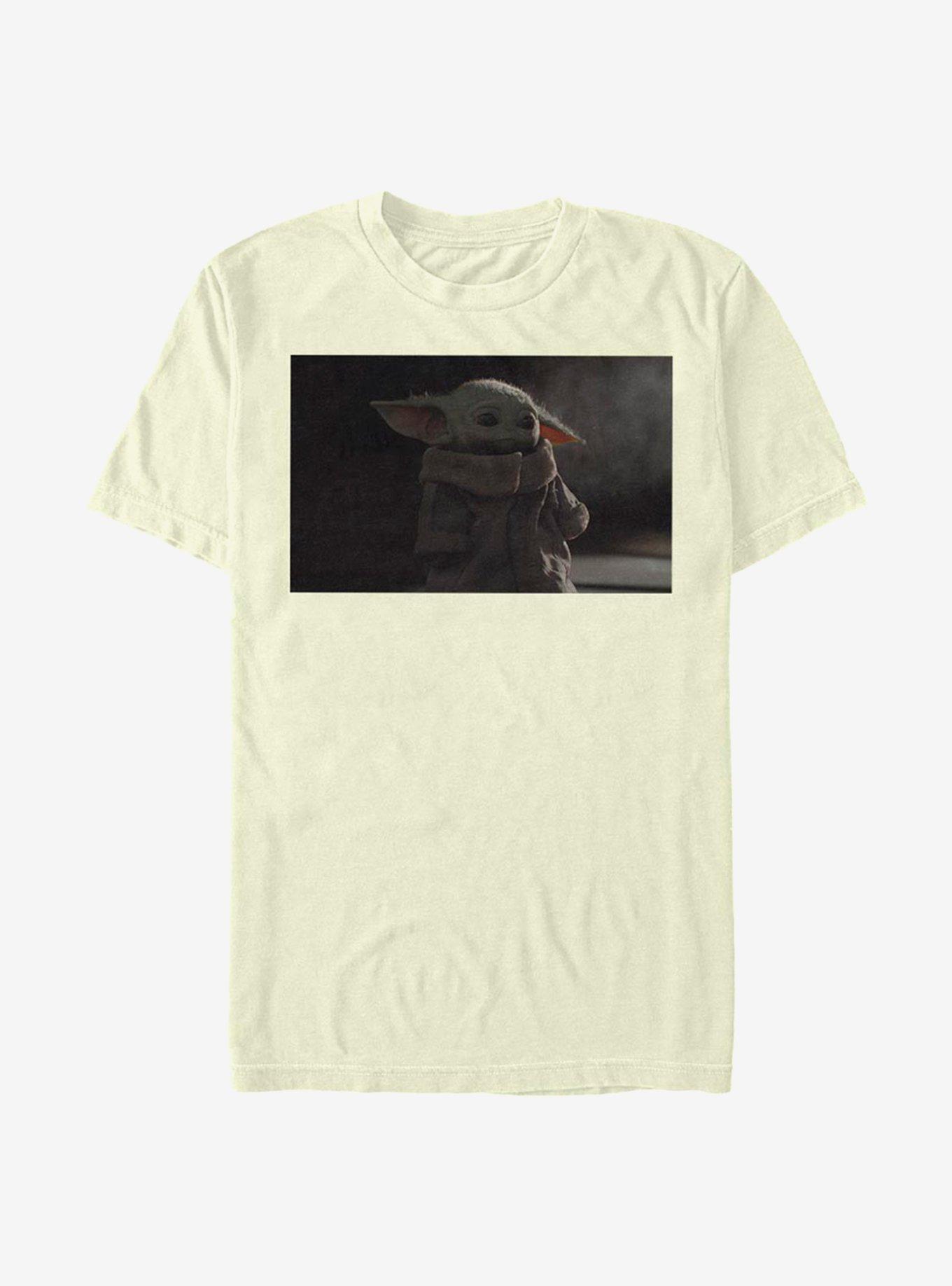 Star Wars The Mandalorian The Child Sad Photoreal T-Shirt, NATURAL, hi-res