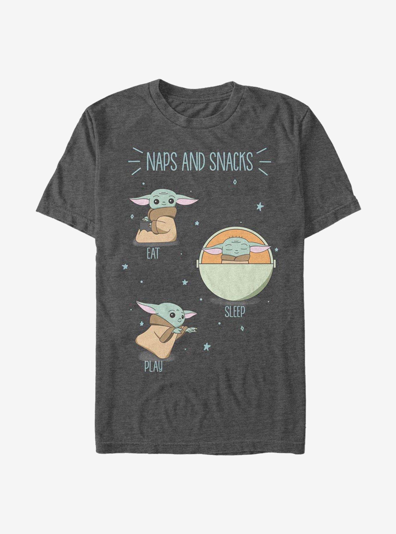 Star Wars The Mandalorian The Child Naps And Snacks T-Shirt, , hi-res