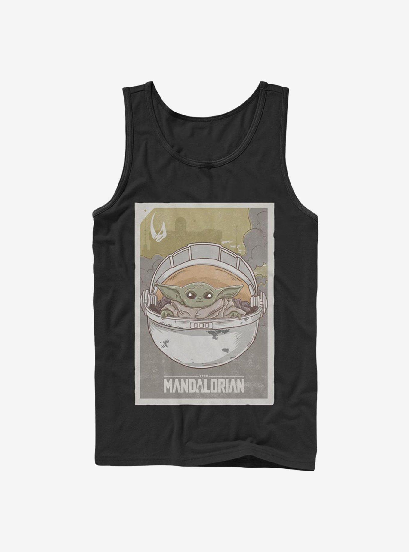 Star Wars The Mandalorian The Child Poster Tank, BLACK, hi-res