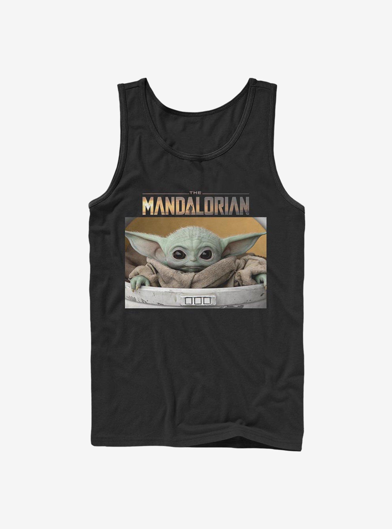 Star Wars The Mandalorian The Child Box Photo Tank, BLACK, hi-res