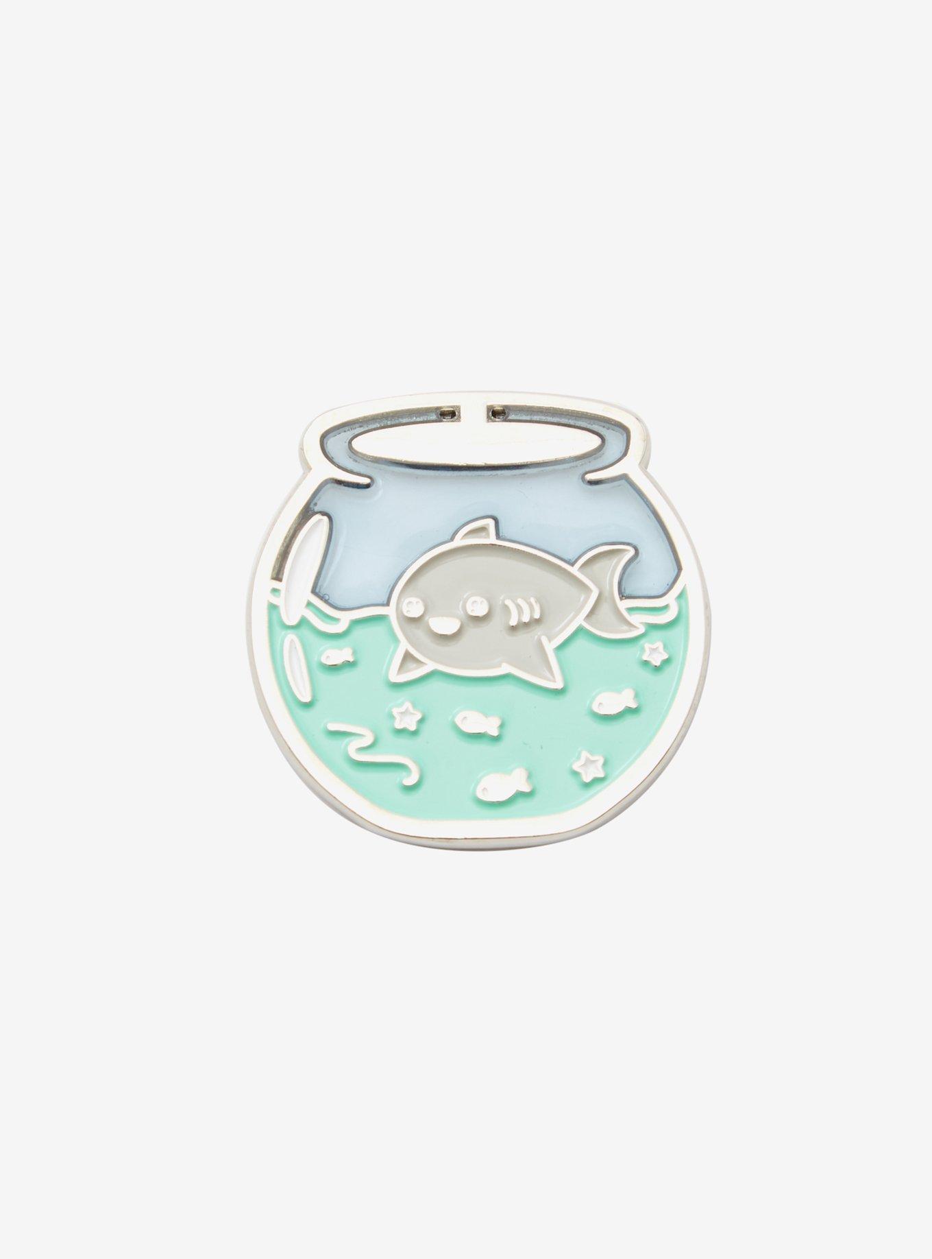Shark Bowl Enamel Pin