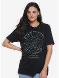 Smithsonian Map of the Northern Sky Women's T-Shirt - BoxLunch Exclusive, BLACK, hi-res