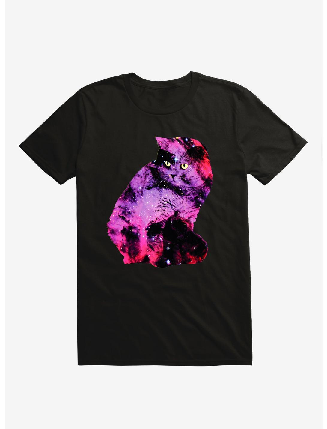 Celestial Cat T-Shirt, BLACK, hi-res