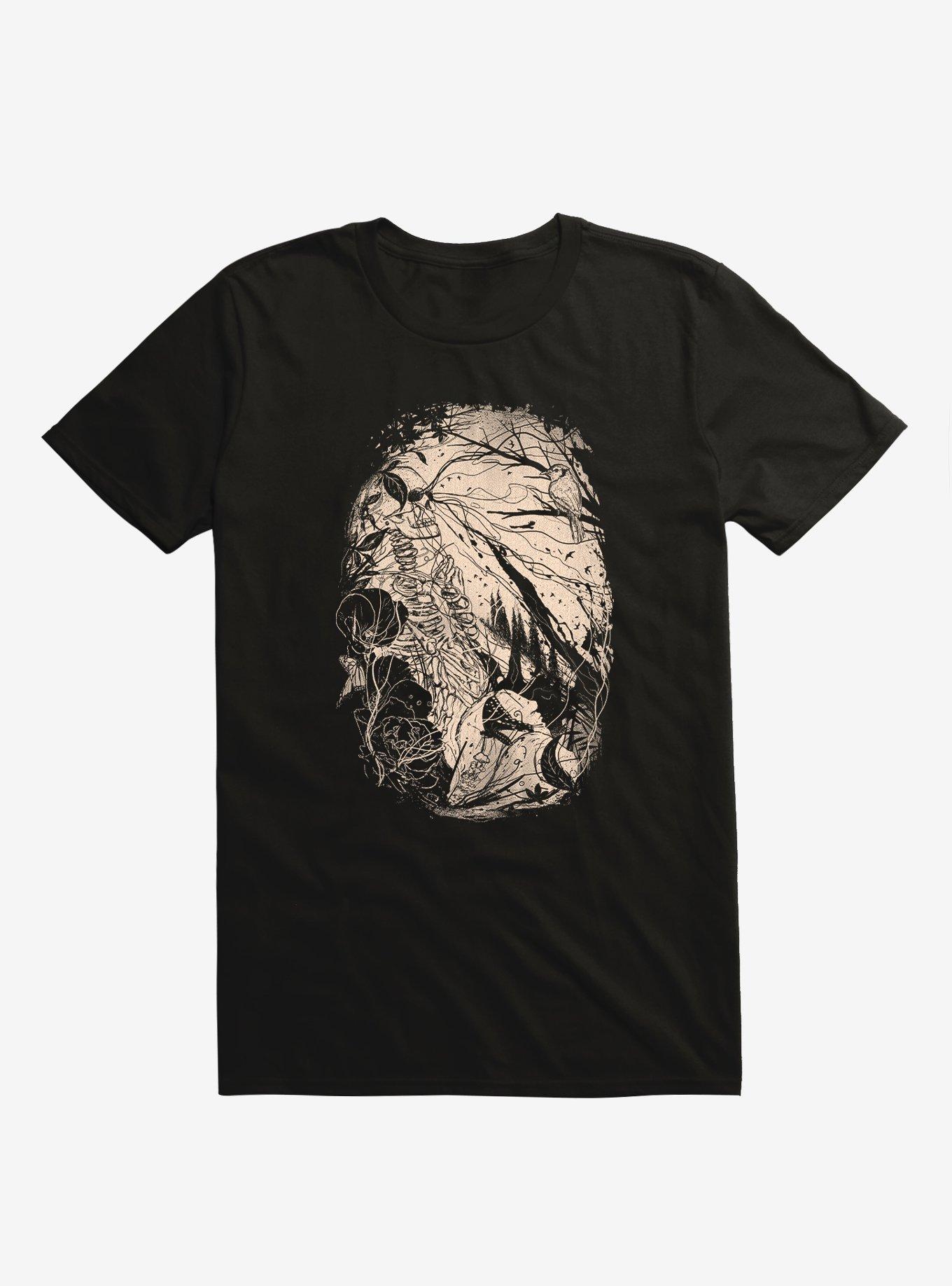 Comfortably Numb Skeleton T-Shirt, BLACK, hi-res