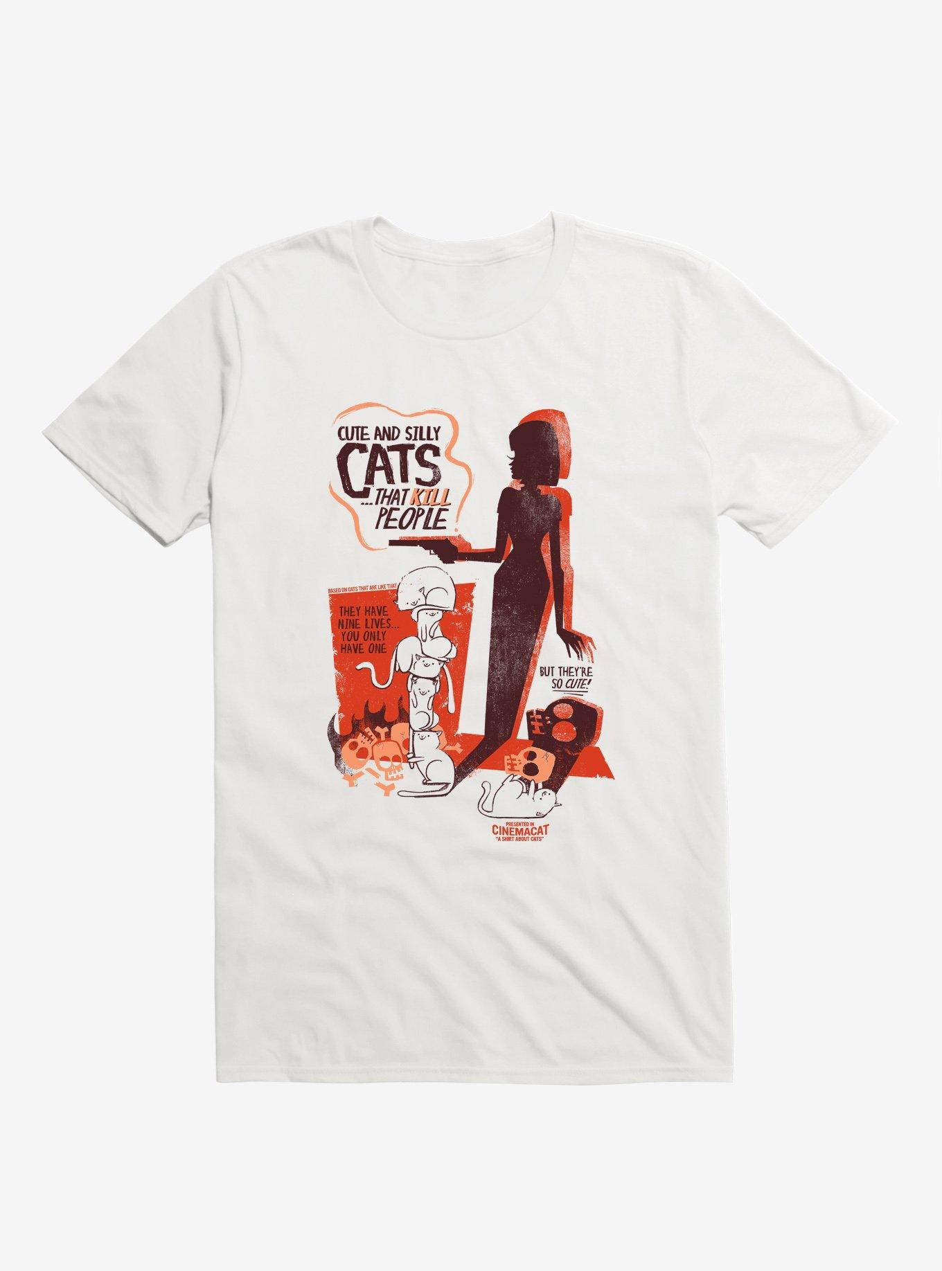 Cute And Silly Cats That Kill People T-Shirt, , hi-res