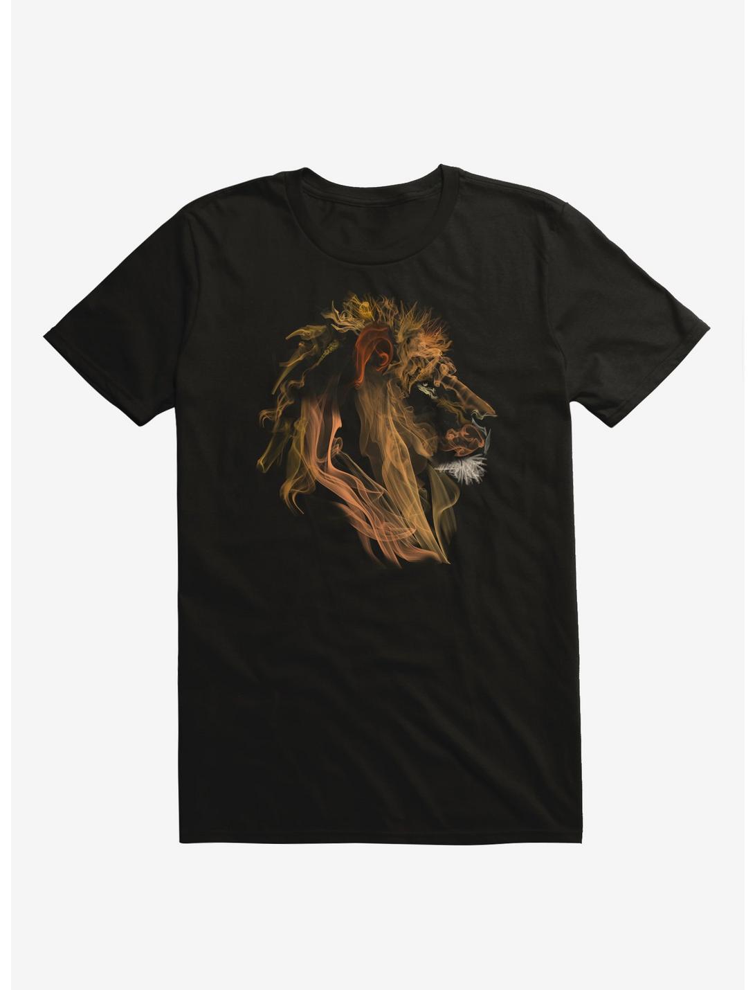 Lion Fumes T-Shirt, BLACK, hi-res