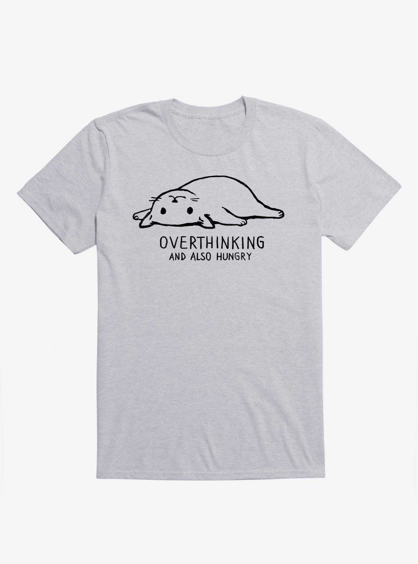 Overthinking And Also Hungry Cat T-Shirt, , hi-res