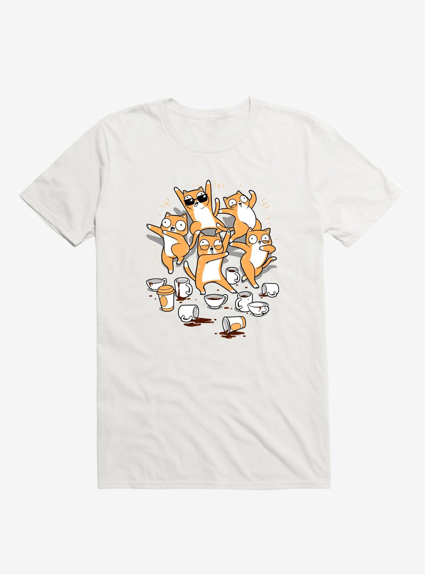Party Party Party Cat T-Shirt, WHITE, hi-res