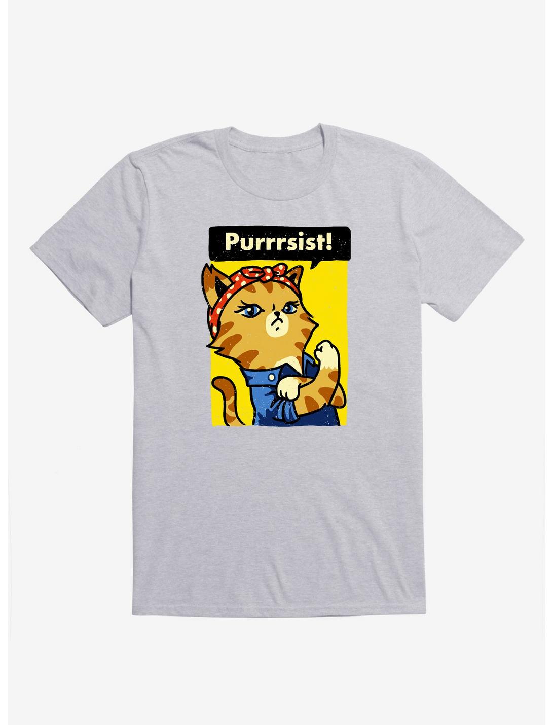 Purrrsist! Cat T-Shirt, SPORT GRAY, hi-res