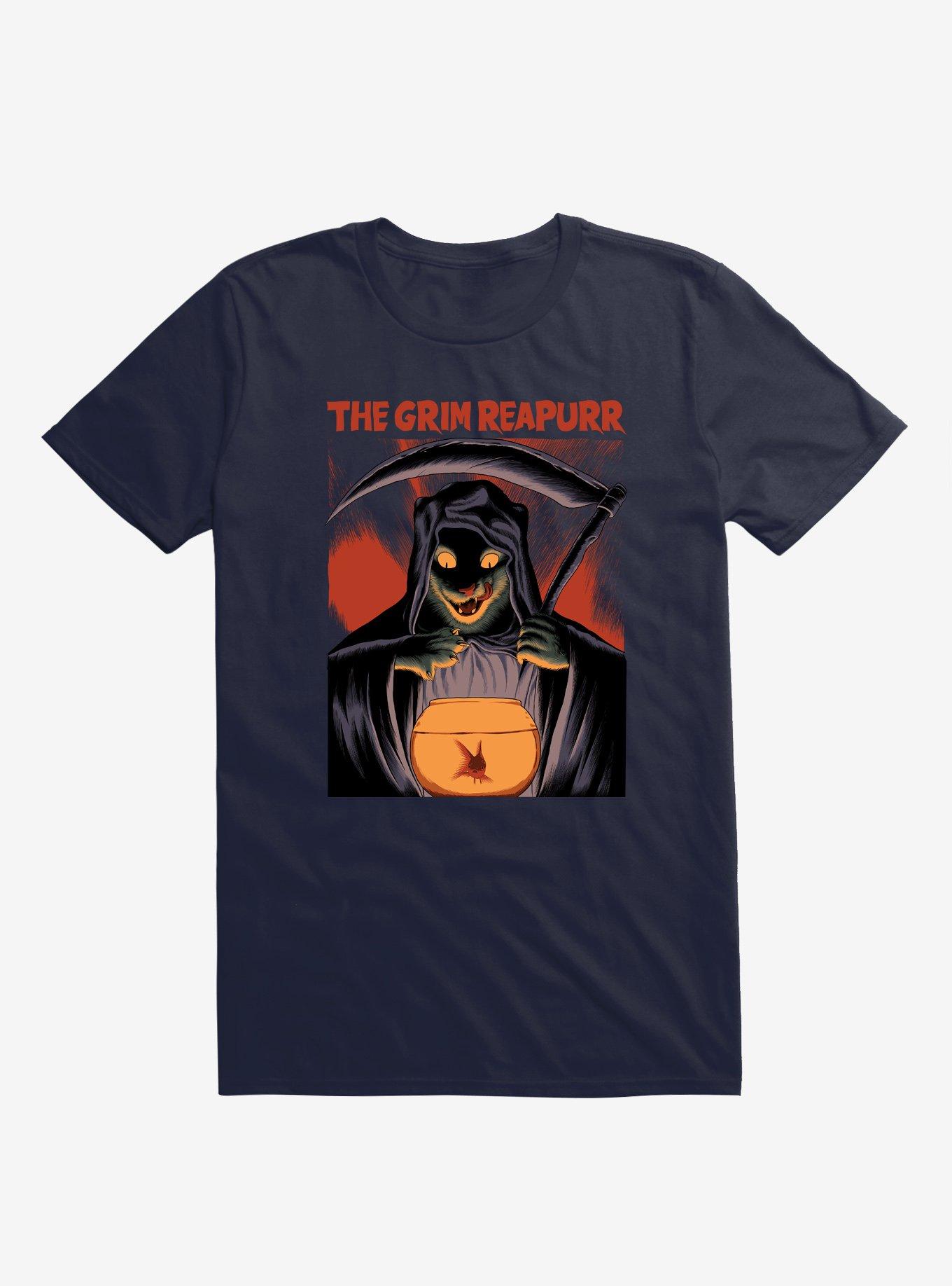 The Grim Reapurr T-Shirt, NAVY, hi-res
