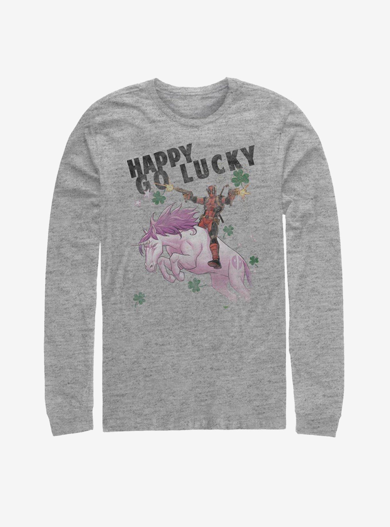 Marvel Deadpool Happy Go Lucky Long-Sleeve T-Shirt, , hi-res