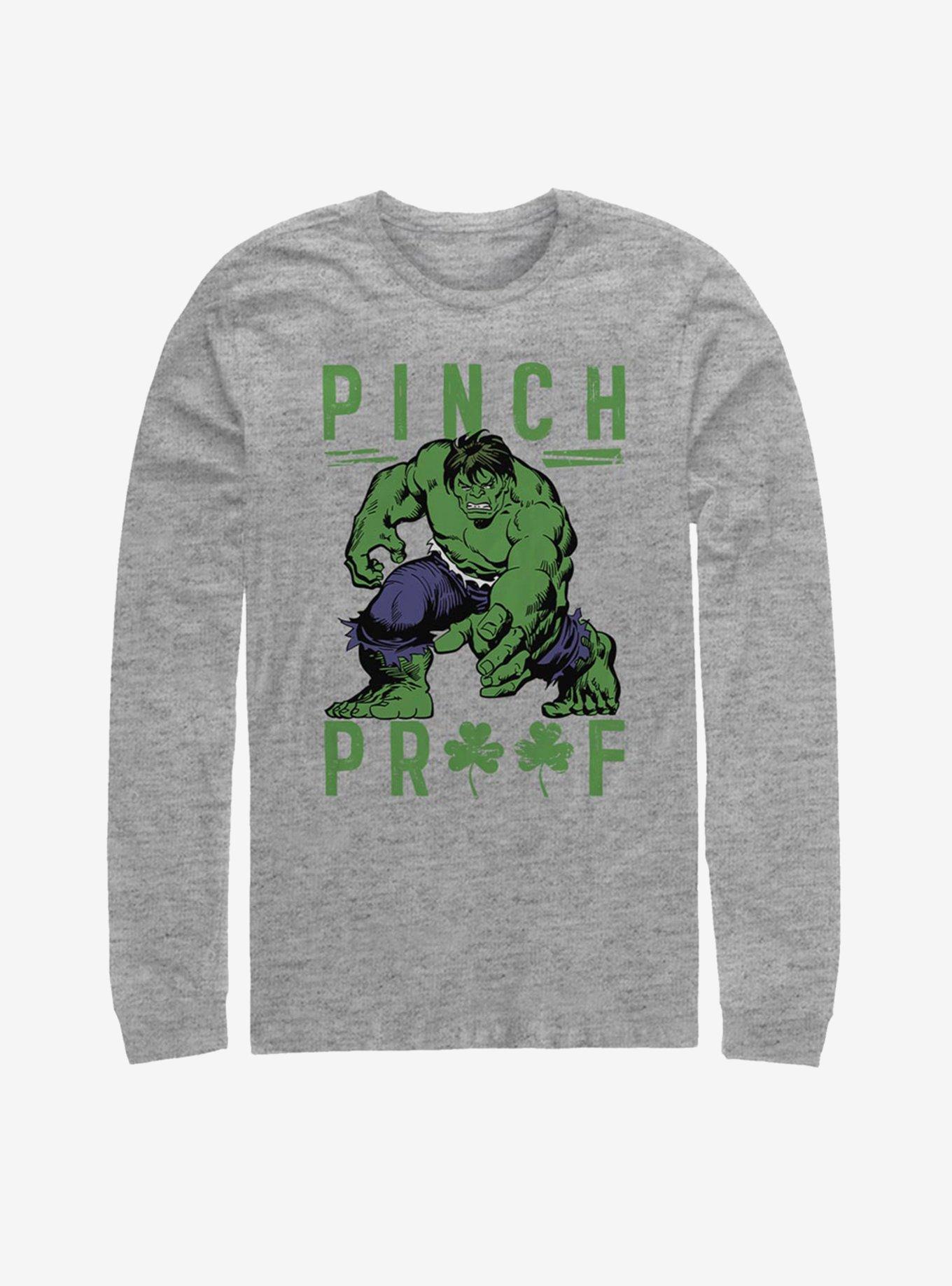 Marvel Hulk Green Pinch Long-Sleeve T-Shirt, , hi-res