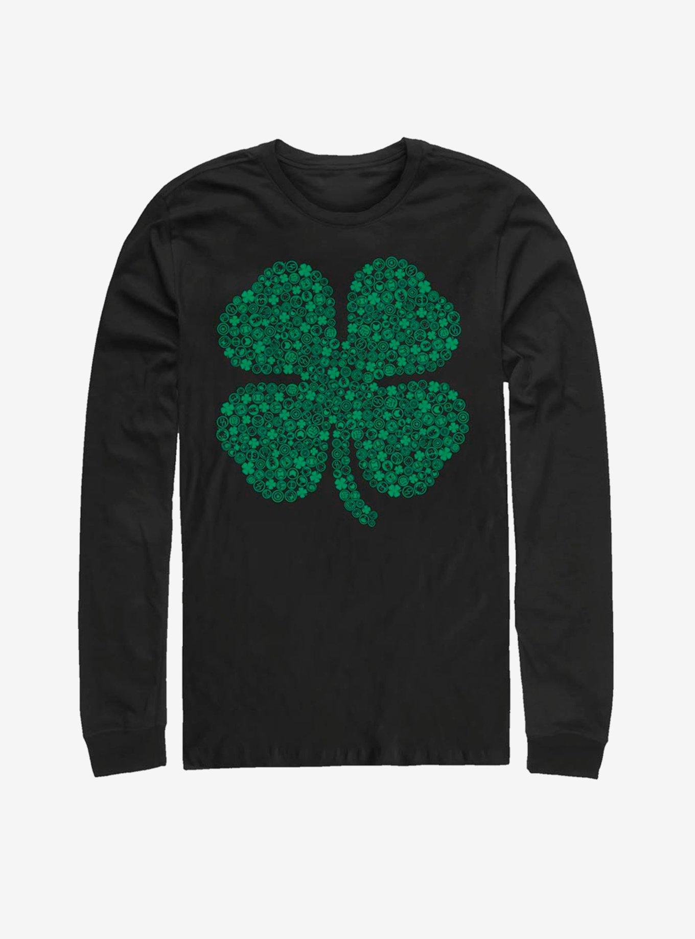 Marvel Avengers Shamrock Icon Long-Sleeve T-Shirt, , hi-res