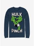 Marvel Hulk Pinch Long-Sleeve T-Shirt, NAVY, hi-res