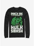 Marvel Hulk Smash Pinch Long-Sleeve T-Shirt, BLACK, hi-res